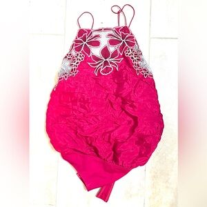 Free People Fuchsia Bodysuit. Small